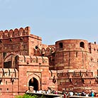 Beautiful Agra Fort in Agra city in India