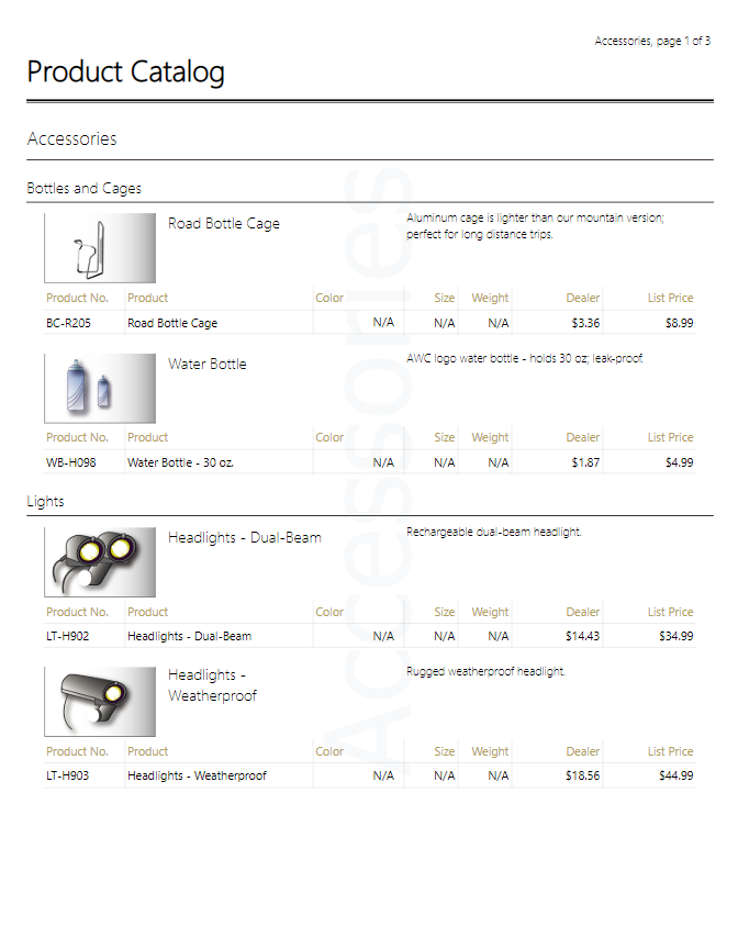 Product Catalog